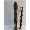 Image 2 : Carved Wood Decorations 25" Tall