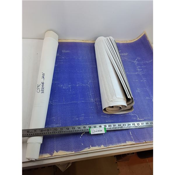 Bulk Roll of CPR Moose Jaw Blueprints