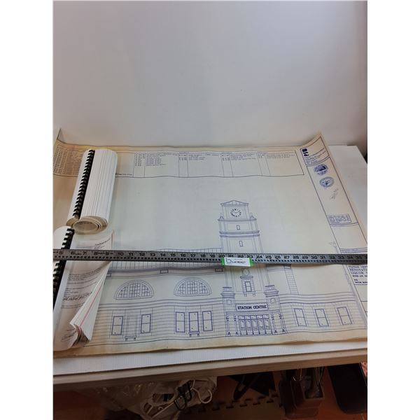 Bulk Roll of Moose Jaw Buildings Blueprints