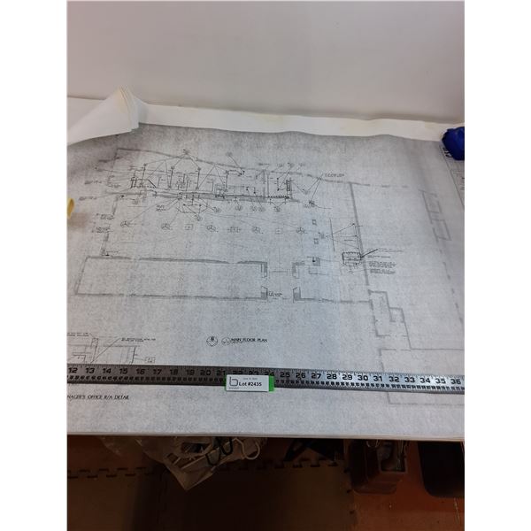 Bulk Blueprints of Moose Jaw CPR Station Liquor Store