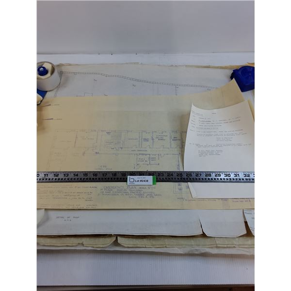 Bulk Blueprints of Moose Jaw CPR Station Liquor Store