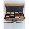 Image 1 : Vintage 8-Track Cassette Case -18" x 8" x 6" - with Contents