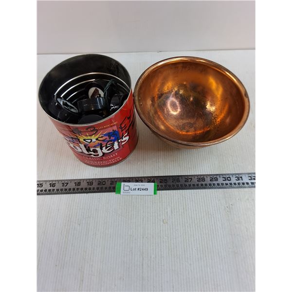 NHL Team Puck String Lights - Tested, Copper Bowl