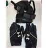 Image 2 : (6) Football Practice Jerseys (2-XL, 2-2XL, 2-3XL), Donjoy Knee Brace, Athletic Gloves