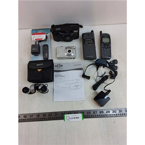 Assorted Devices (Roots Binoculars, Minolta & Sony Cameras, Motorola & Audiovox Phones)