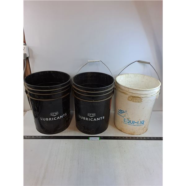 (3) Empty 20L Pails - Pickup only