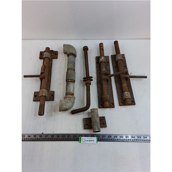 Vintage Gate Locks, Piping - As is - Pickup Only
