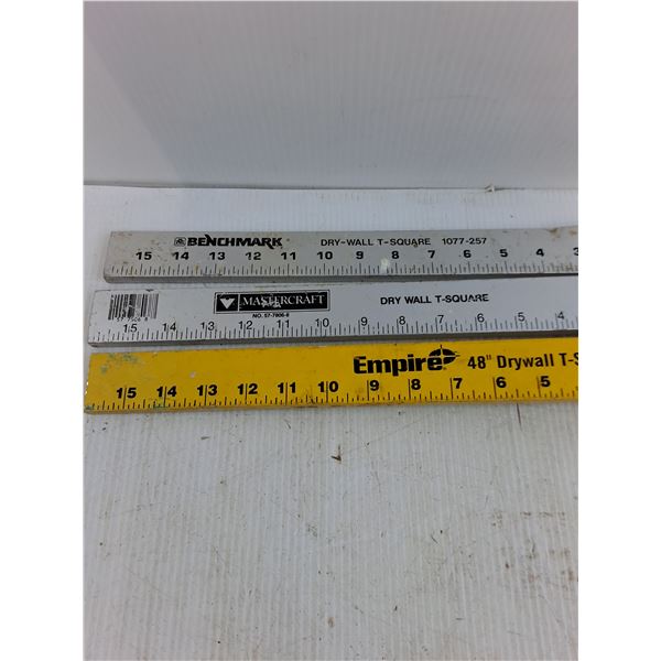 (3) Drywall T-Squares 4' x 16" - Pickup Only