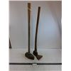 Image 1 : (2) Vintage Axes (Rock Splitter, Adze) - 34" Length Each - Cannot Ship