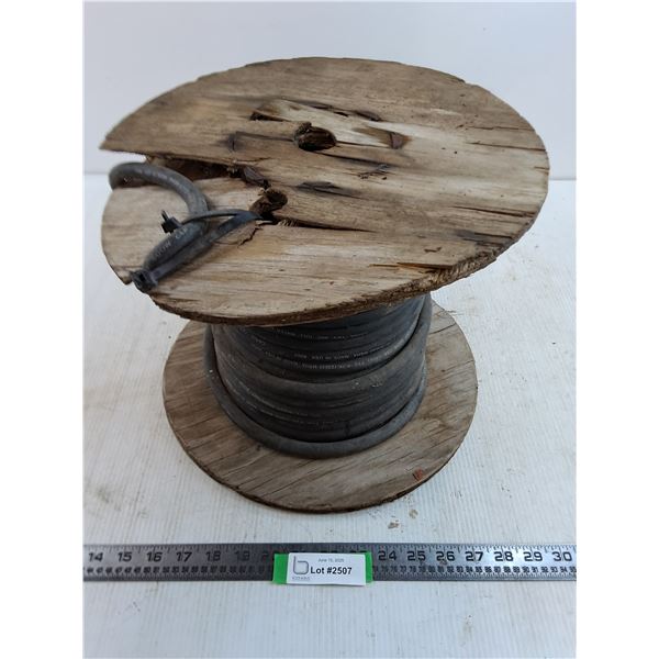 Wooden Spool of HD Electrical Wire - Length Unknown - Pickup Only