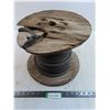 Image 1 : Wooden Spool of HD Electrical Wire - Length Unknown - Pickup Only