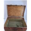 Image 2 : Rolling Lockable Wooden Tool Box Cart - 24" x 16" x 12" - Pickup Only