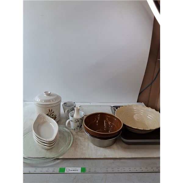 Glassware, Metal Baking Sheet, Casserole Dishes