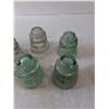Image 2 : (7) Dominion Clear Glass Insulators ( some Turning Blue)