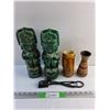 Image 1 : Kahlua Liquor 11" Bottles, Decorative Ceramic Vases and Cord