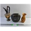Image 1 : Wooden and Ceramic Vases and Decorative Pitcher