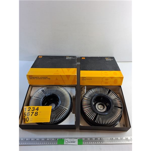 Kodak Ektagraphic Universal and Transvue 80 Slide Trays
