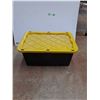 Image 1 : *Storage Tote with Lid 31" x 21" x 14"- Cannot Ship