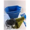 Image 2 : (2) Buckets, Scarf, Christmas Lights, Air Pillo Insoles and Sprayer
