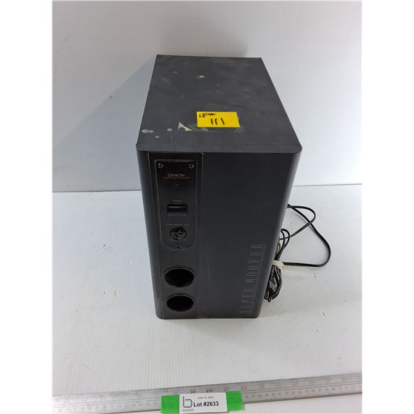 Denon Precision Audio Component Woofer System With Amplifier DSW-1 As Is