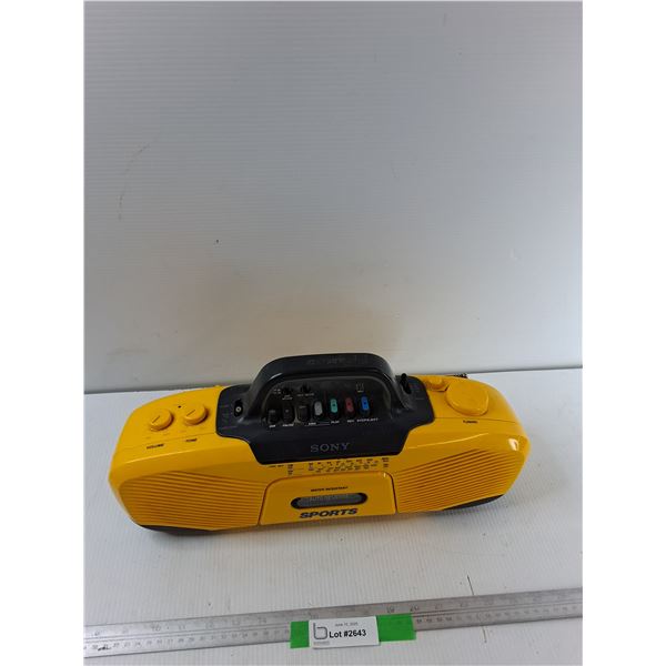 Sony Sports Radio Cassette Recorder - As Is