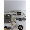 Image 3 : (2) Wooden Drawers, Assorted Resistors, Antenna, Misc - As Is