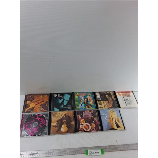 (9) CD - Dan Hill, Alan Jackson, Carlene Carter, Misc