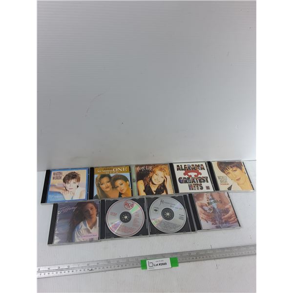 (9) Cd - Madonna, Michelle Wright, Faith Hill, Misc