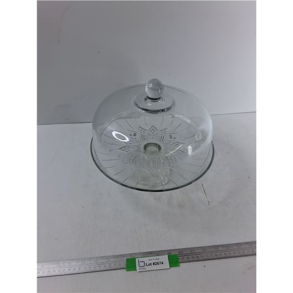 Glass Pedestal Cake Stand