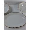 Image 4 : (2) Ceramic Bowls, Glass Serving Tray