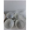 Image 4 : (9) Dessert Plates, (5)  Tea Cups
