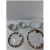 Image 2 : (6) Plates, (2) Tea Cups, Gravy Boat
