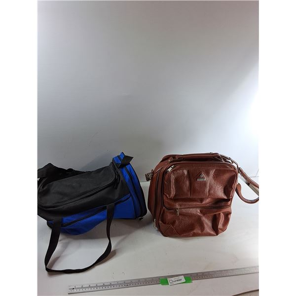 Duffel Bag And Samsonite Leather Bag
