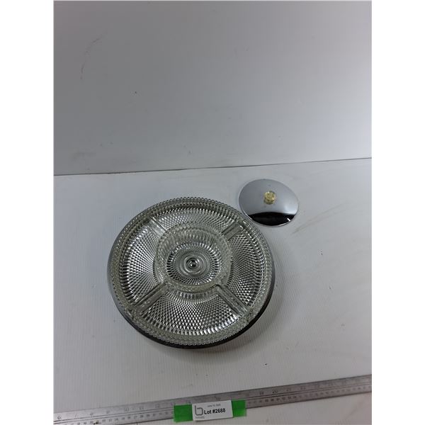 Lazy Susan Divided Serving Dish