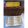 Image 4 : Wicker Basket, Wall Hanging Organizer, Bags and Misc