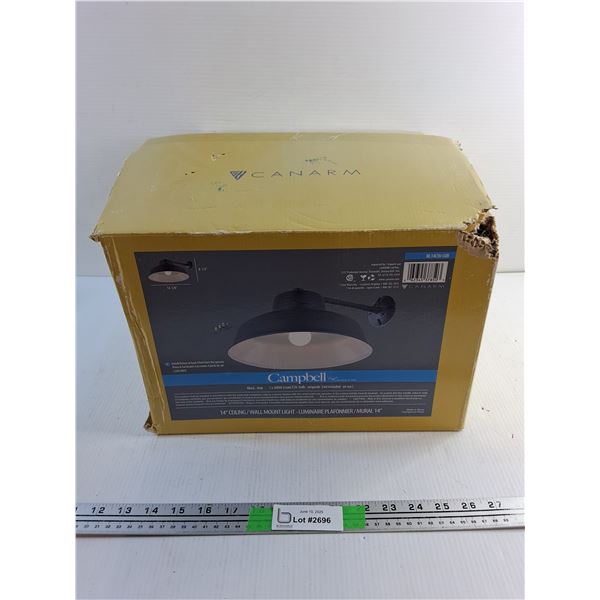 Campbell 14" Ceiling/Wall Mount Light - As Is