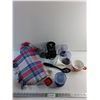 Image 1 : Magic Bullet Blender, Strainer Spoon, Mug, Funnels, Rubbermaid Container and Mat