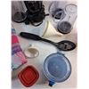 Image 4 : Magic Bullet Blender, Strainer Spoon, Mug, Funnels, Rubbermaid Container and Mat