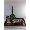 Image 1 : Boot Tray, Crystal Ambient Light, Pond Net, Planter, Recipe Books, Lock and Misc