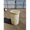 Image 1 : **Large Plastic Barrel and Lid- Cannot Ship