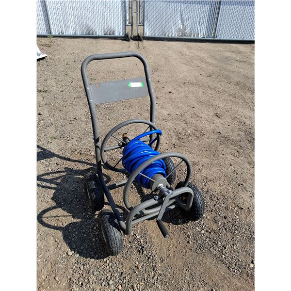 **Wheeled Hose Cart and Hose- Cannot Ship