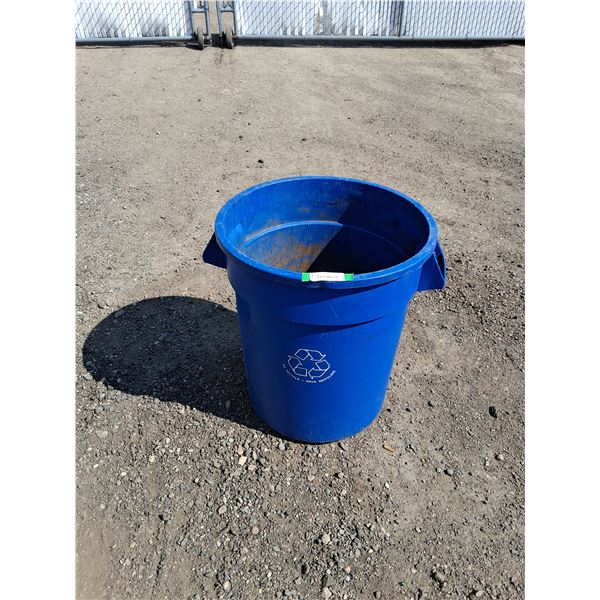 ** Blue Recycling Barrel- Cannot Ship