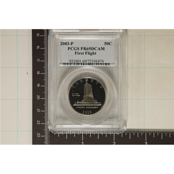 2003-P FIRST FLIGHT US HALF DOLLAR PCGS PR69