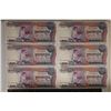 Image 1 : 6-1973 CAMBODIA CRISP UNC 100 RIEL BILLS AND