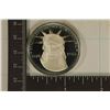 Image 2 : 1886-1986 US SILVER PF ROUND STATUE OF LIBERTY