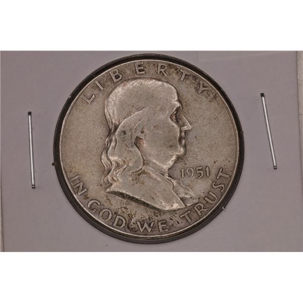 1951 SILVER FRANKLIN HALF DOLLAR
