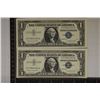 Image 1 : 2 CRISP UNC WITH CONSECUTIVE SERIAL NUMBERS $1