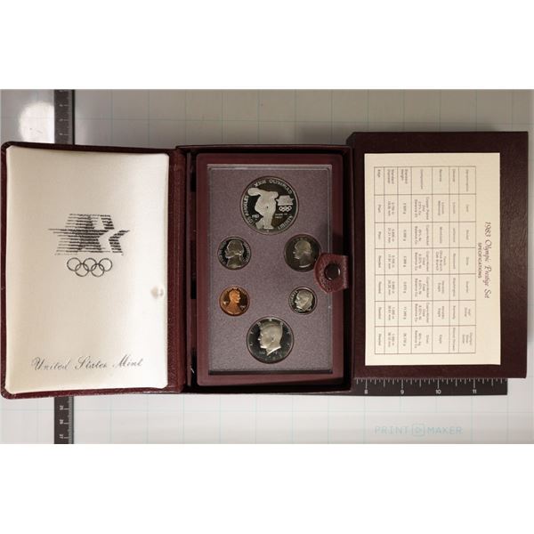 1983 US PRESTIGE PROOF SET WITH CERTIFICATE