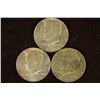 Image 1 : 1966, 1967 & 1968 JFK 40% SILVER HALF DOLLARS.