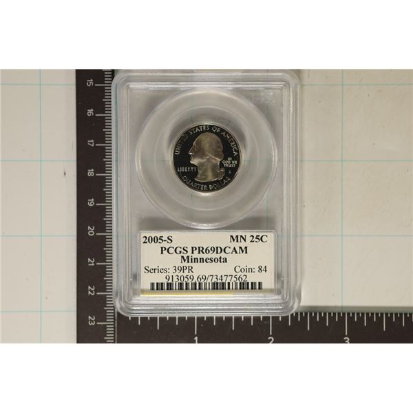 2005-S MINNESOTA QUARTER PCGS PR69 DCAM